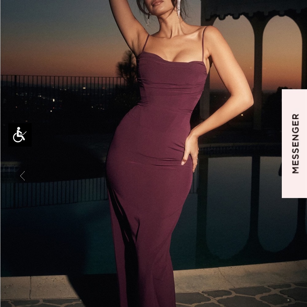 House of CB Lani Merlot Corset Dress